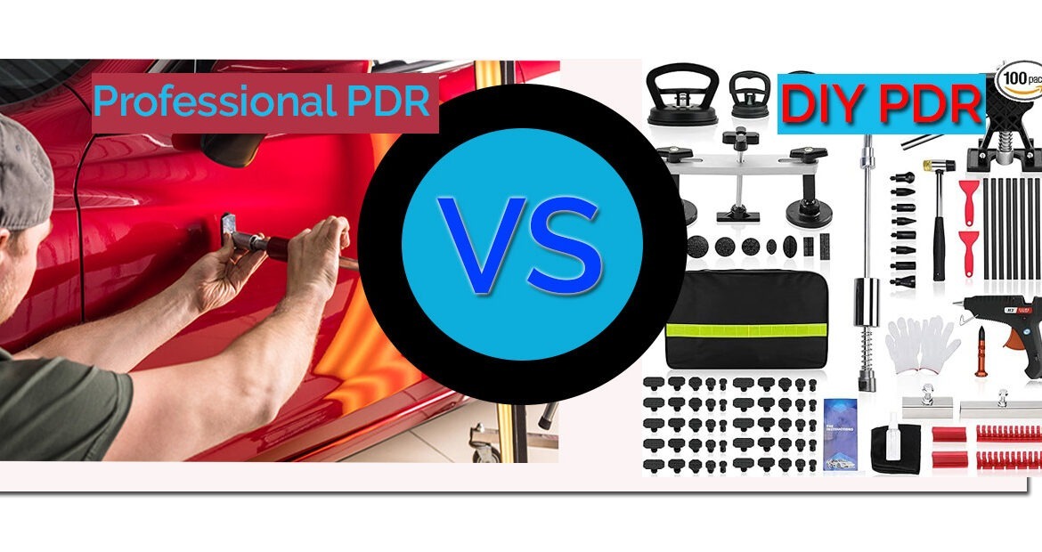 Image of professional PDR technician vs DIY PDR tools WHich is best