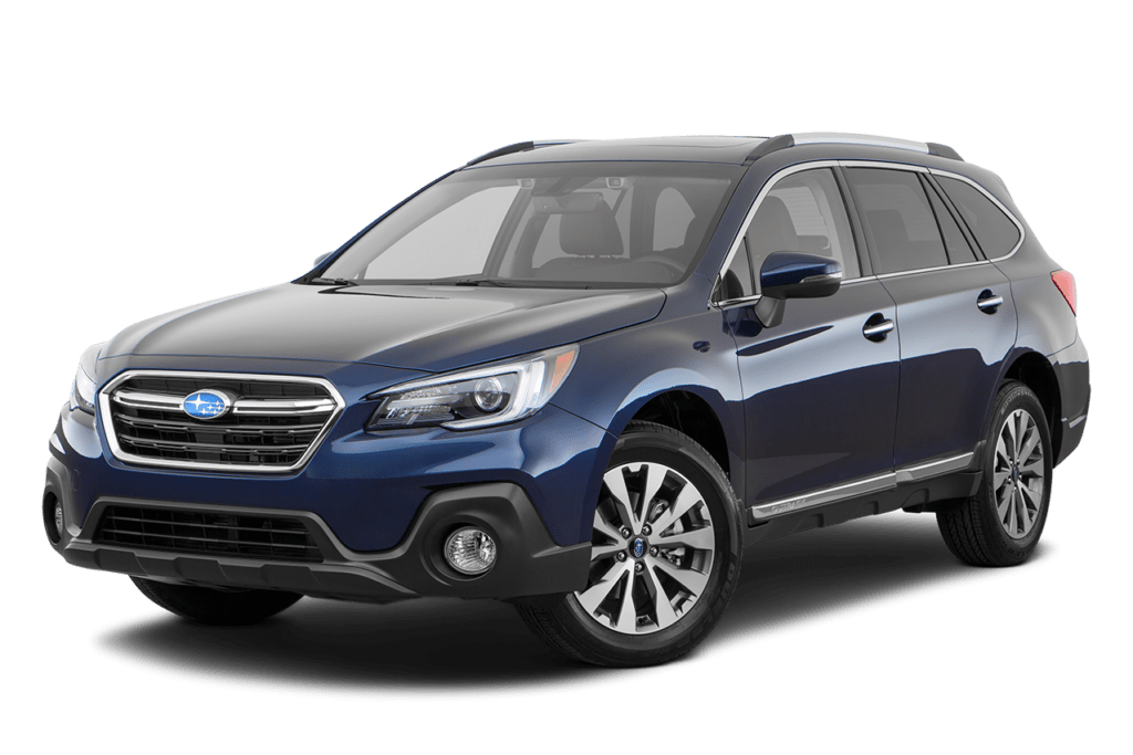 2019 Subaru Outback Hail Reistant Car number 3 Dark blue Subaru Outbaack with silver alloy wheels